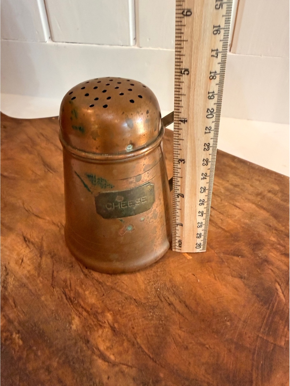 Vintage Copper Cheese Shaker